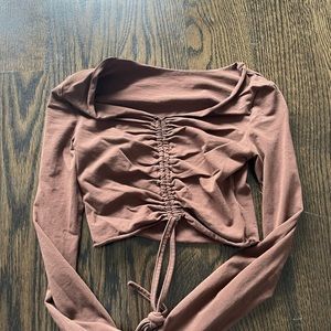 PacSun brown long sleeve top no tags